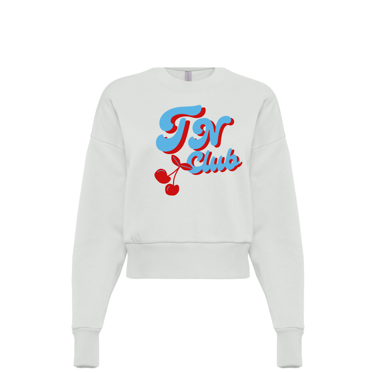 TN CLUB CHERRY | SWEATSHIRT | BLUE AND RED CHIC LOVE