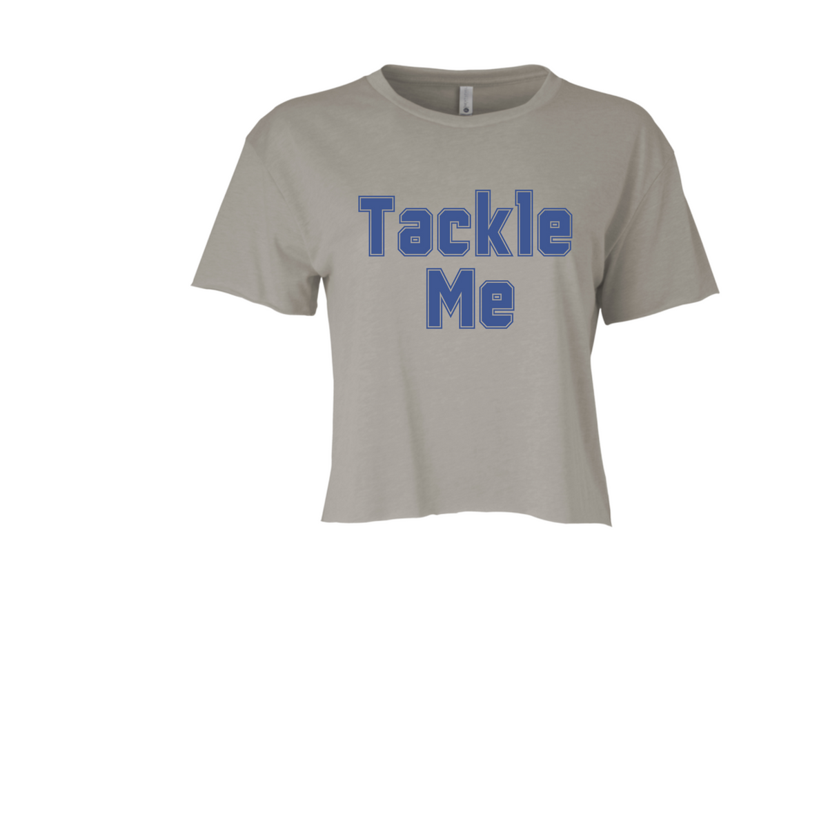 TACKLE ME | CROPPED T-SHIRT | BLUE AND RED CHIC LOVE
