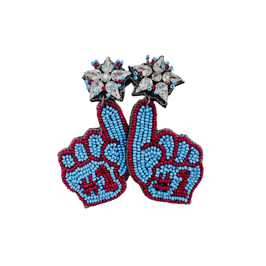 NUMBER 1 BLUE | EAR | BLUE AND RED CHIC LOVE