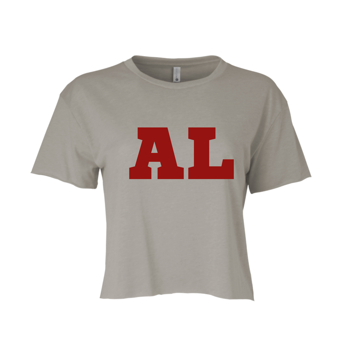 AL TALL | CROPPED T-SHIRT | CRIMSON AND WHITE CHIC LOVE