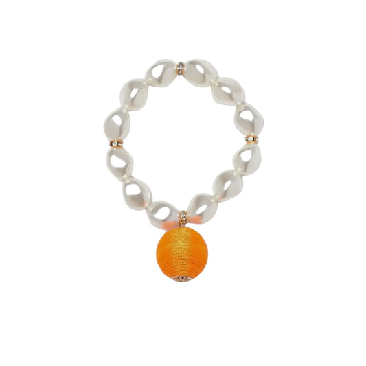 PEARL ORANGE | BRACELET ACCESSORIES | ORANGE AND BLUE CHIC LOVE