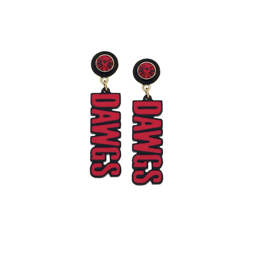DAWGS | EAR | BLACK AND RED CHIC LOVE