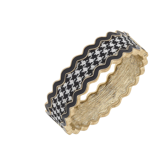 HERRINGBONE | BRACELET | BLACK AND RED CHIC LOVE