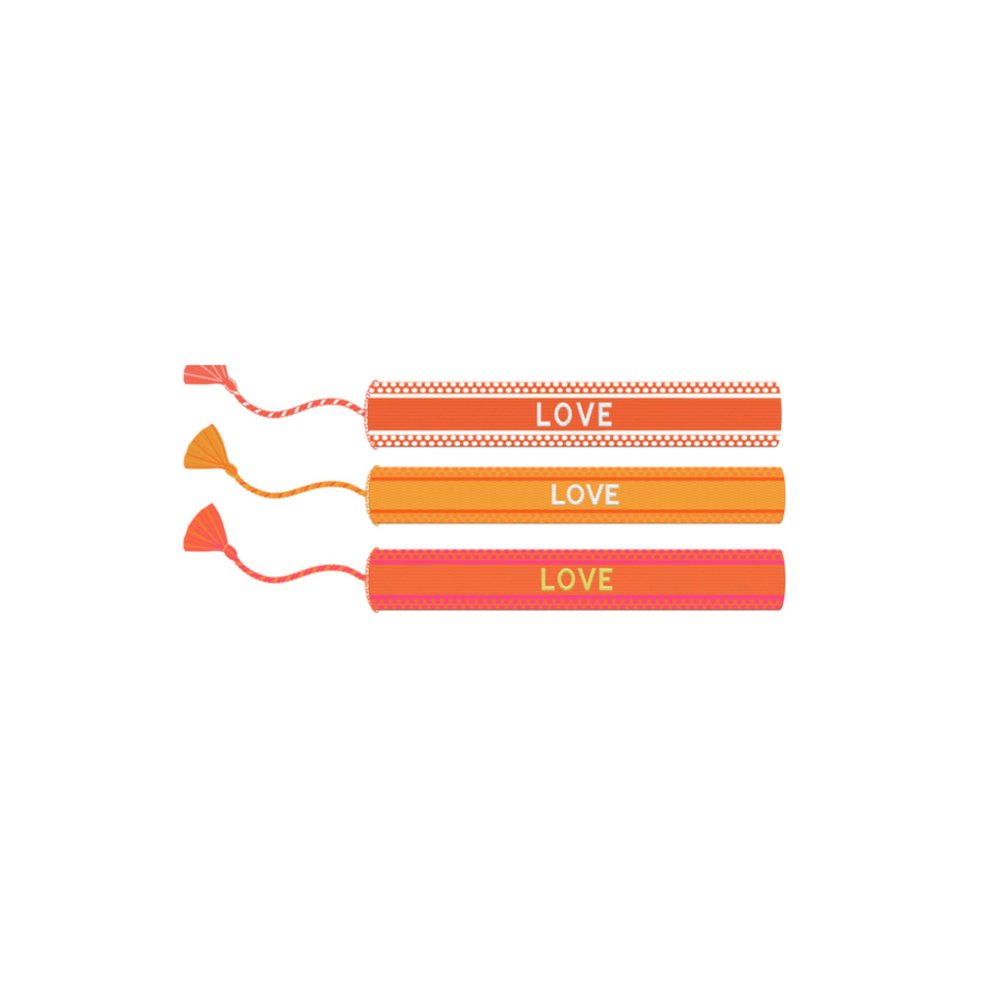 LOVE BRACELETS | ORANGE | ORANGE CHIC LOVE