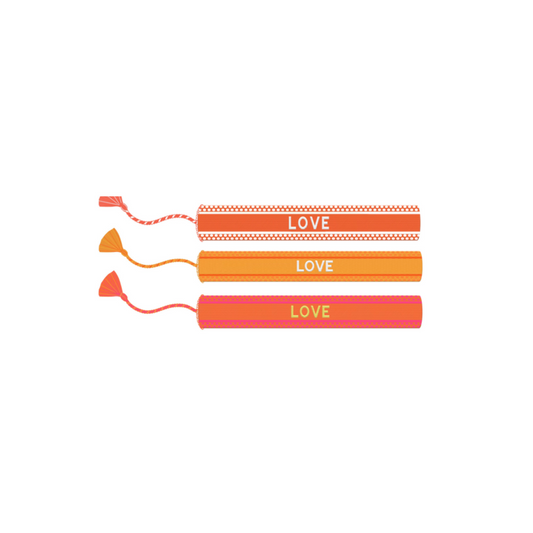 LOVE BRACELETS | ORANGE | ORANGE CHIC LOVE