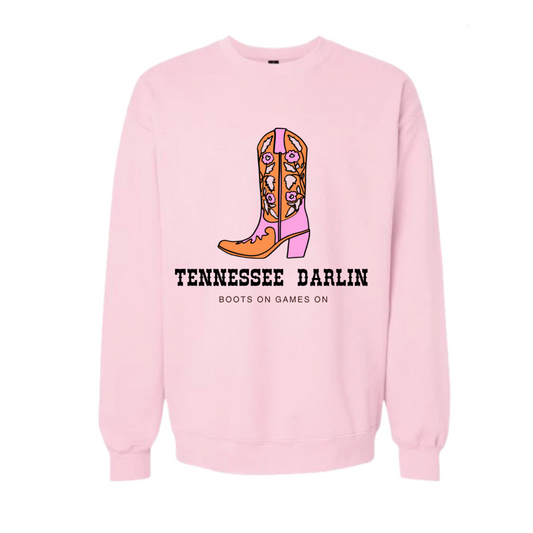 TENESSEEE DARLIN | UNISEX SWEATSHIRT | ORANGE CHIC LOVE