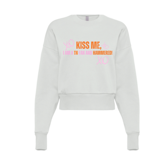 KISS ME | WOMENS SWEATSHIRT | ORANGE CHIC LOVE