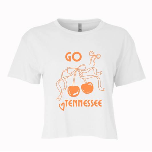 GO CHERRY TN | CROPPED T-SHIRT | ORANGE CHIC LOVE