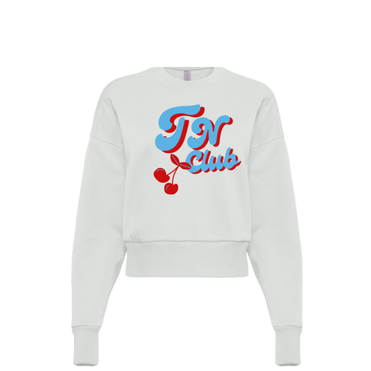 TN CLUB CHERRY | SWEATSHIRT | BLUE AND RED CHIC LOVE