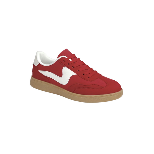 RED WHITE SNEAKER | SHOES | CRIMSON AND WHITE