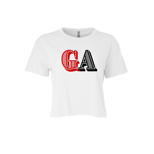 GA CAP | CROPPED T-SHIRT | BLACK AND RED CHIC LOVE