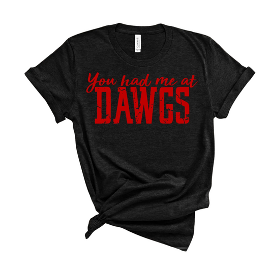 YOU HAD ME GA | T-SHIRT | BLACK AND RED CHIC LOVE