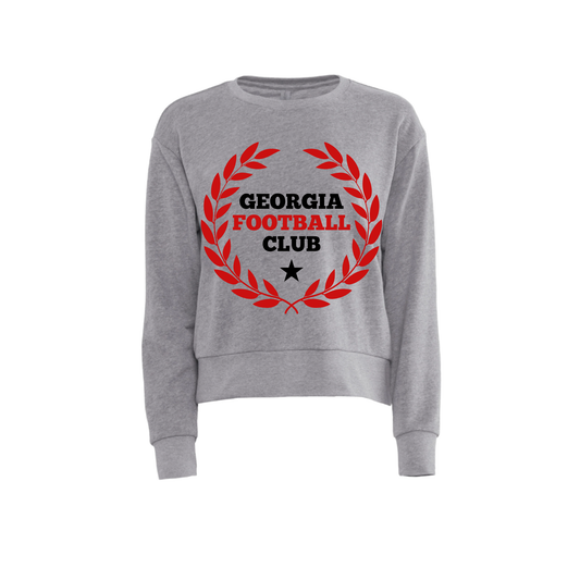 GEORGIA FOOTBALL CLUB | SWEATSHIRT| BLACK AND RED CHIC LOVE