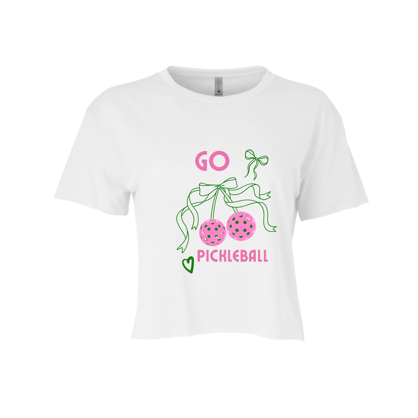 CHERRY PICKLEBALL | CROPPED T-SHIRT | PICKLEBALL CHIC LOVE