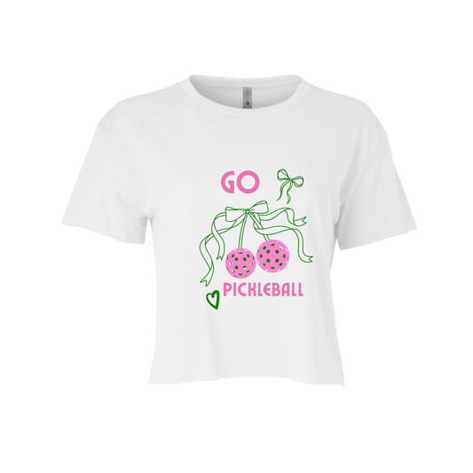 CHERRY PICKLEBALL | CROPPED T-SHIRT | PICKLEBALL CHIC LOVE