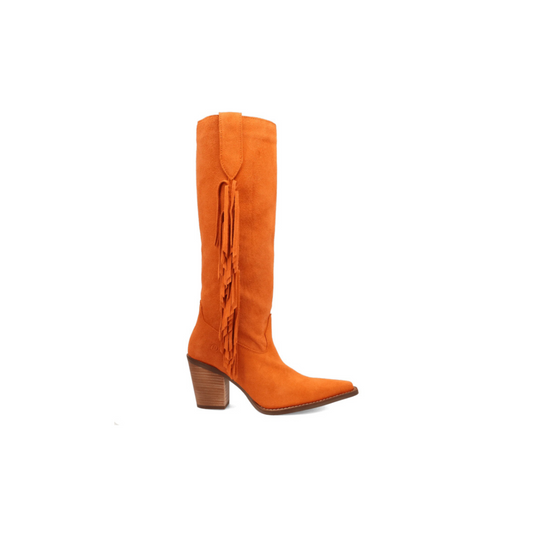 ORANGE FRINGE BOOT | BOOT | ORANGE CHIC LOVE