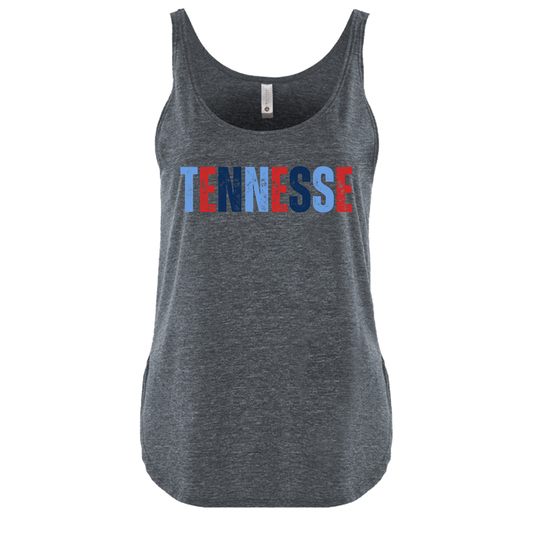 TENNESSEE COLORS | TANK TOP | BLUE AND RED CHIC LOVE