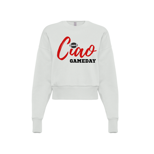 CIAO GAMEDAY | SWEATSHIRT | BLACK AND RED CHIC LOVE