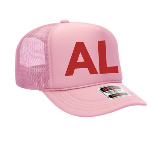 AL PINK | HAT | CRIMSON AND WHITE CHIC LOVE