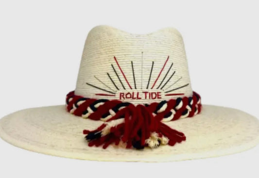 ROLL TIDE BRAIDED | HAT | CRIMSON AND WHITE CHIC LOVE