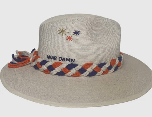 WAR DAMN HAT | HAT | ORANGE AND BLUE CHIC LOVE