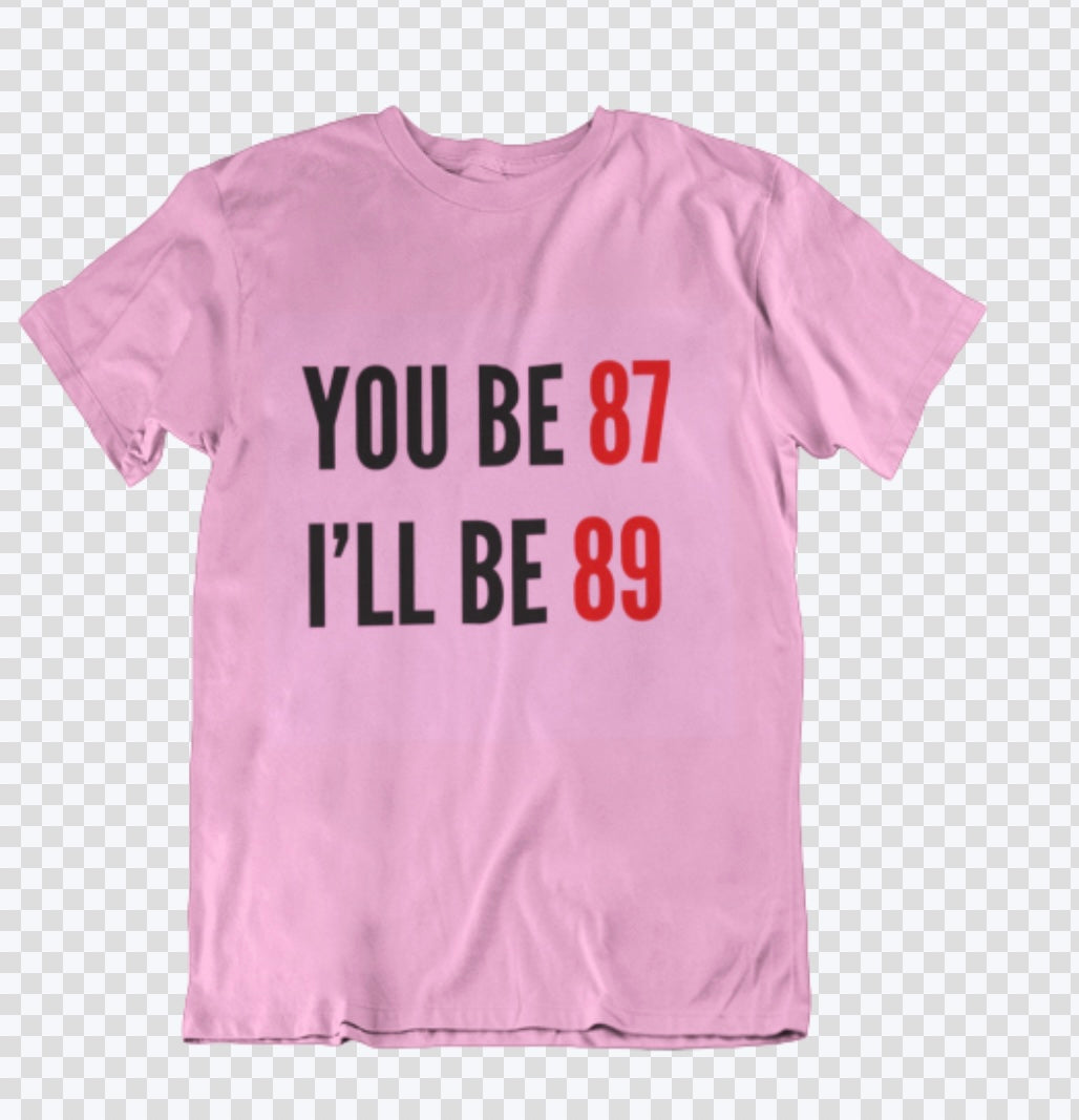 87/89  Crew T Unisex Pink