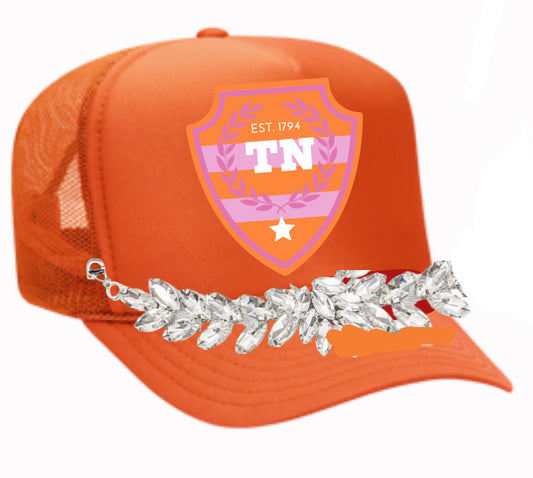 SPARKLE TN | TRUCKER HAT | ORANGE CHIC LOVE