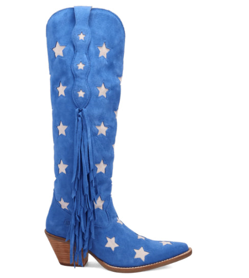 STAR BOOTS BLUE | BOOT ACCESSORIES | BLUE AND RED CHIC LOVE