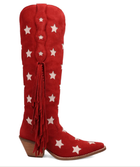 STAR BOOT RED | BOOT ACCESSORIES |BLACK AND RED CHIC LOVE