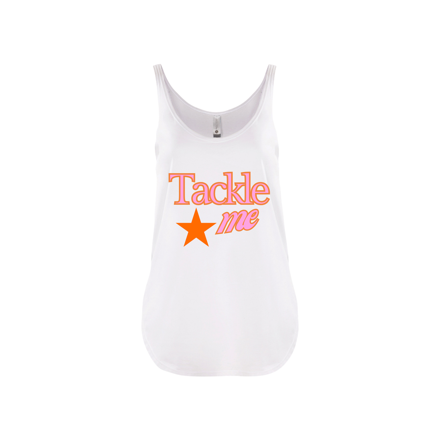 TACKLE ME | TANK| PINK AND ORANGE CHIC LOVE