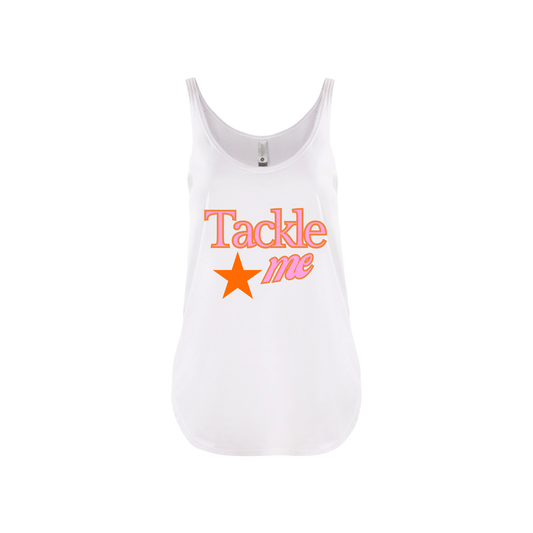 TACKLE ME | TANK| PINK AND ORANGE CHIC LOVE