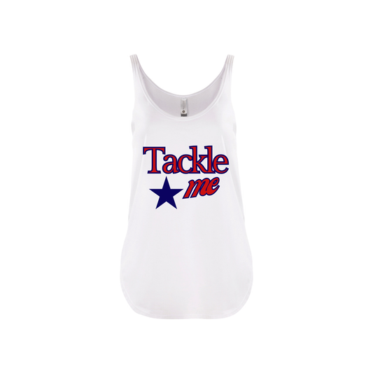TACKLE ME | TANK TOP | BLUE AND RED
