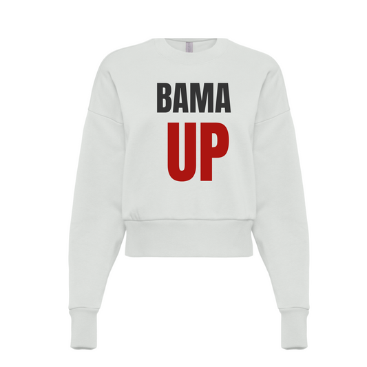 BAMA UP | SWEATSHIRT | CRIMSON AND WHITE CHIC LOVE