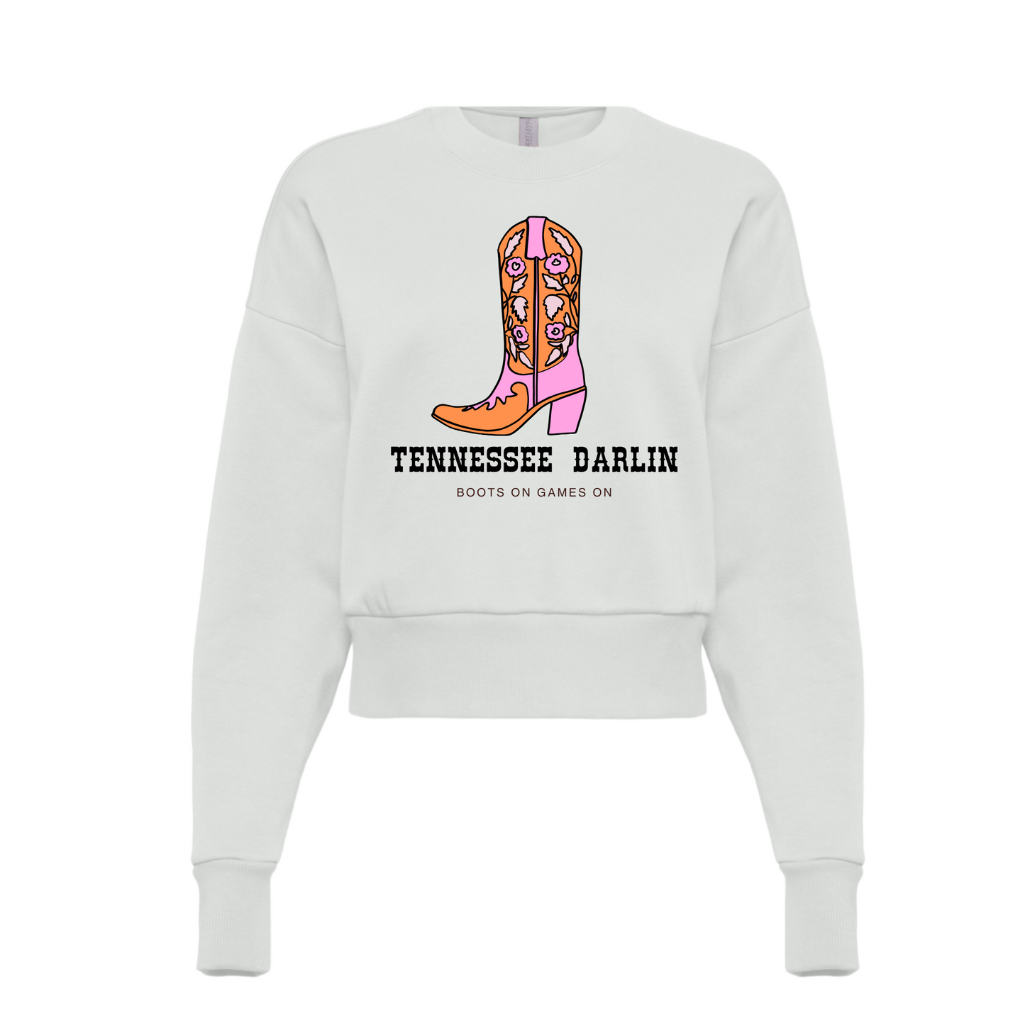 TENNESSEE DARLIN BOOT | SWEATSHIRT | ORANGE CHIC LOVE