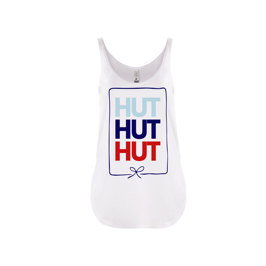 HUT HUT HUT | TANK TOP | BLUE AND RED CHIC LOVE