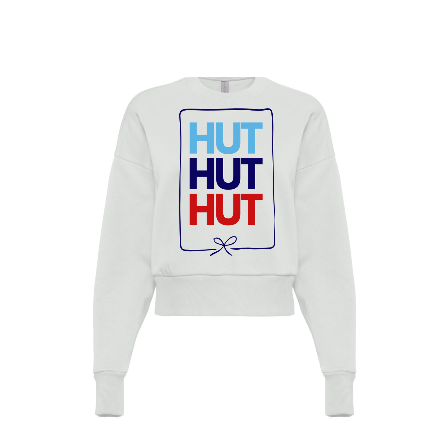 HUT HUT HUT | SWEATSHIRT | BLUE AND RED CHIC LOVER
