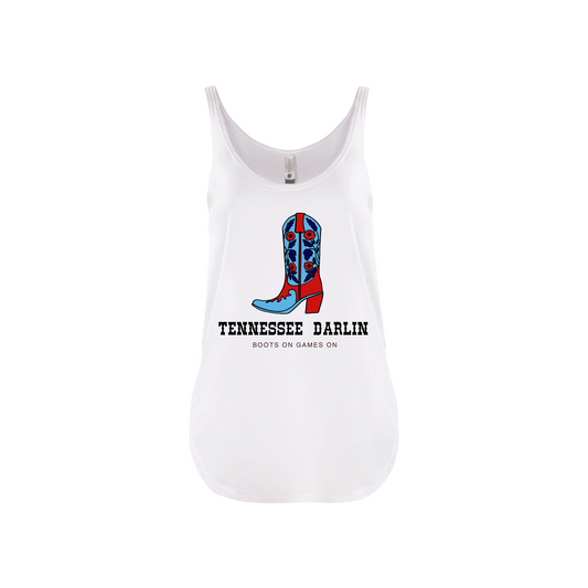 TENNESSEE DARLIN BOOT | TANK TOP | BLUE AND RED CHIC LOVE