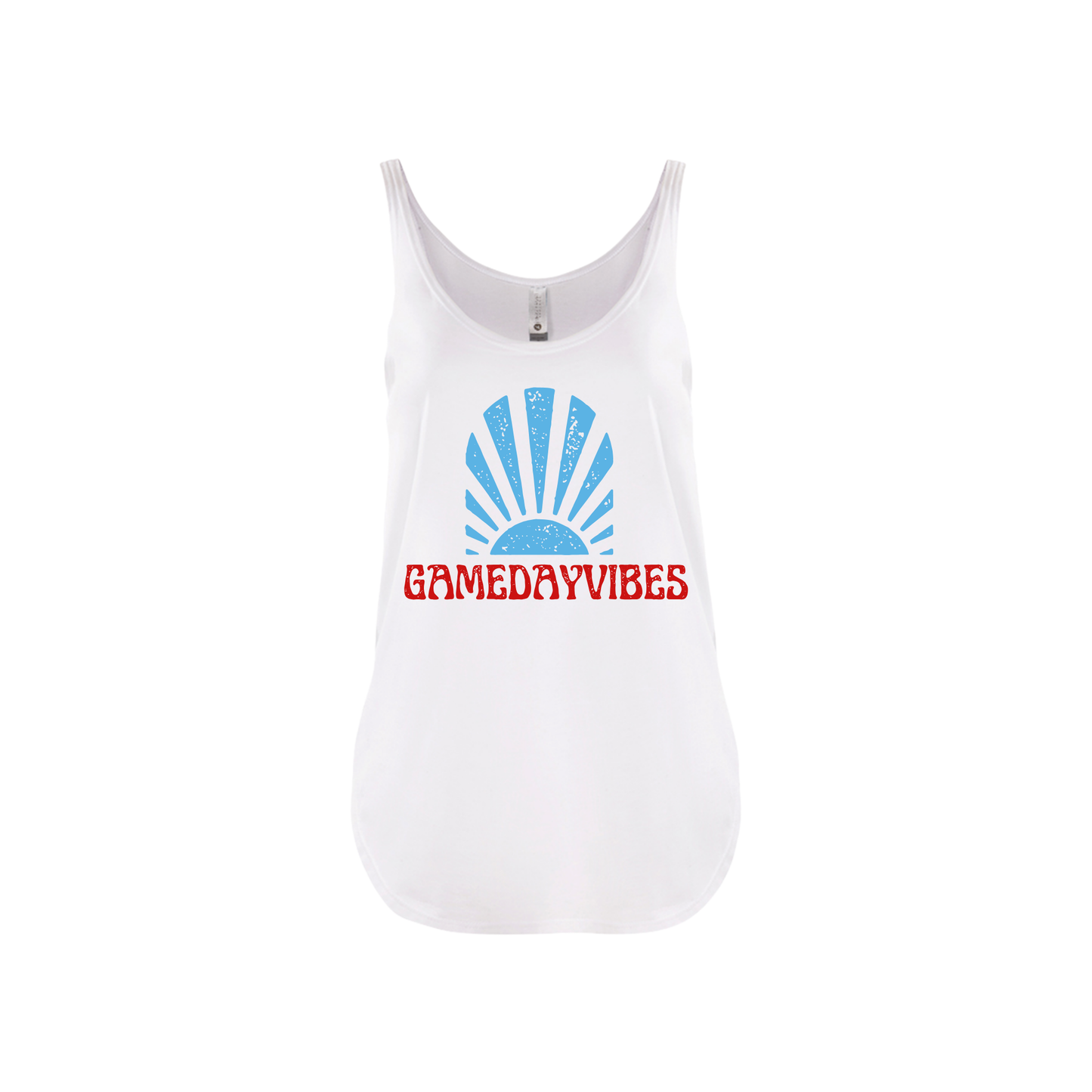 GAME DAY VIBES | TANK TOP | BLUE AND RED CHIC LOVE