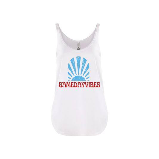 GAME DAY VIBES | TANK TOP | BLUE AND RED CHIC LOVE