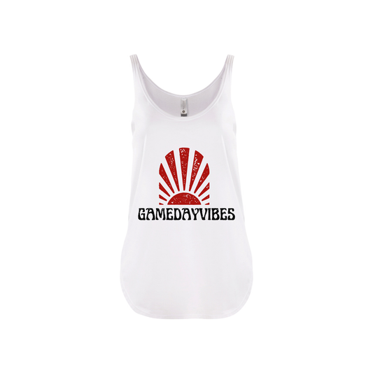 GAME DAY VIBES | TANK TOP | CRIMSON AND WHITE CHIC LOVE