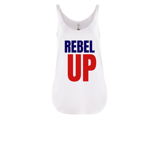 REBEL UP | TANK | RED WHITE AND BLUE CHIC LOVE