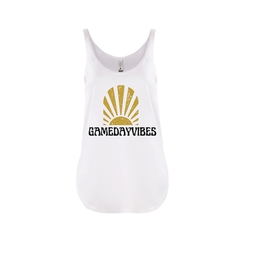 GAME DAY VIBES | TANK | GOLD AND BLACK CHIC LOVE