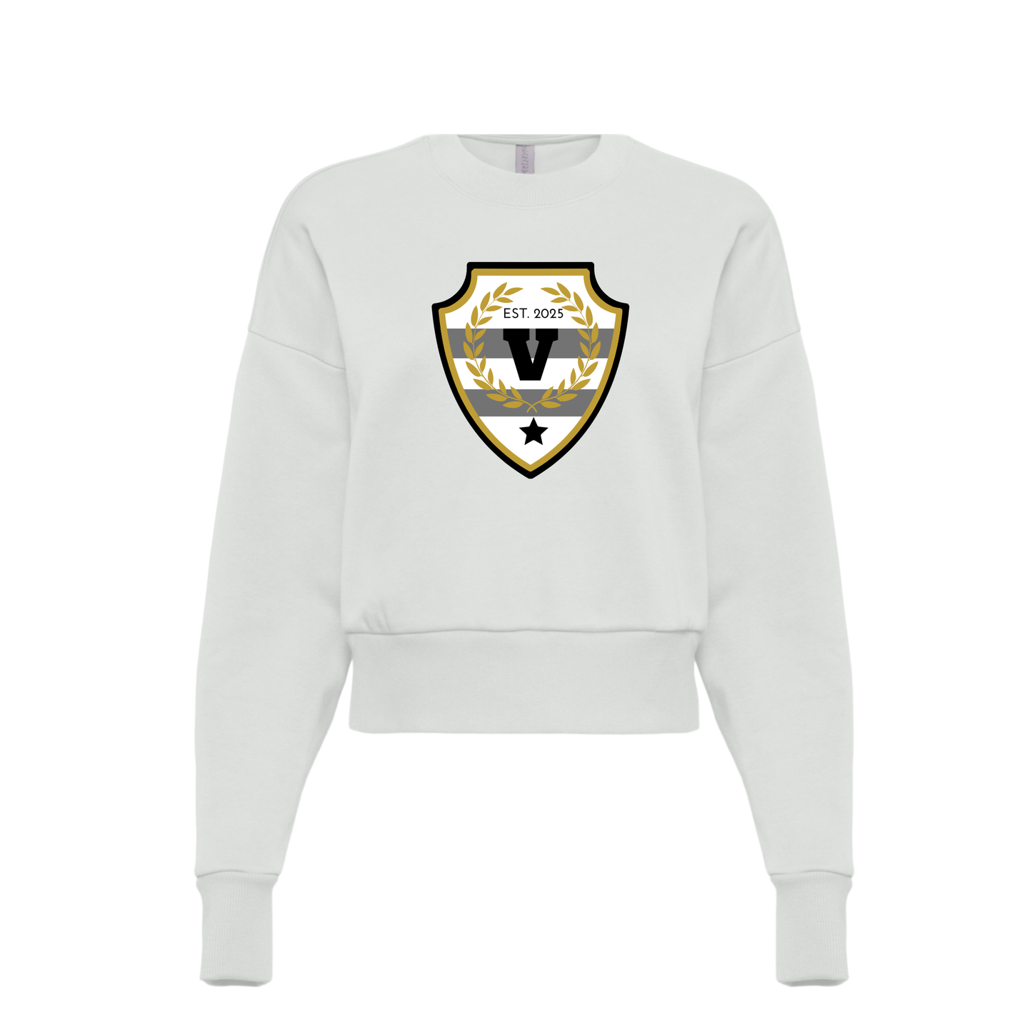 V SHIELD | SWEATSHIRT | BLACK AND GOLD CHIC LOVE