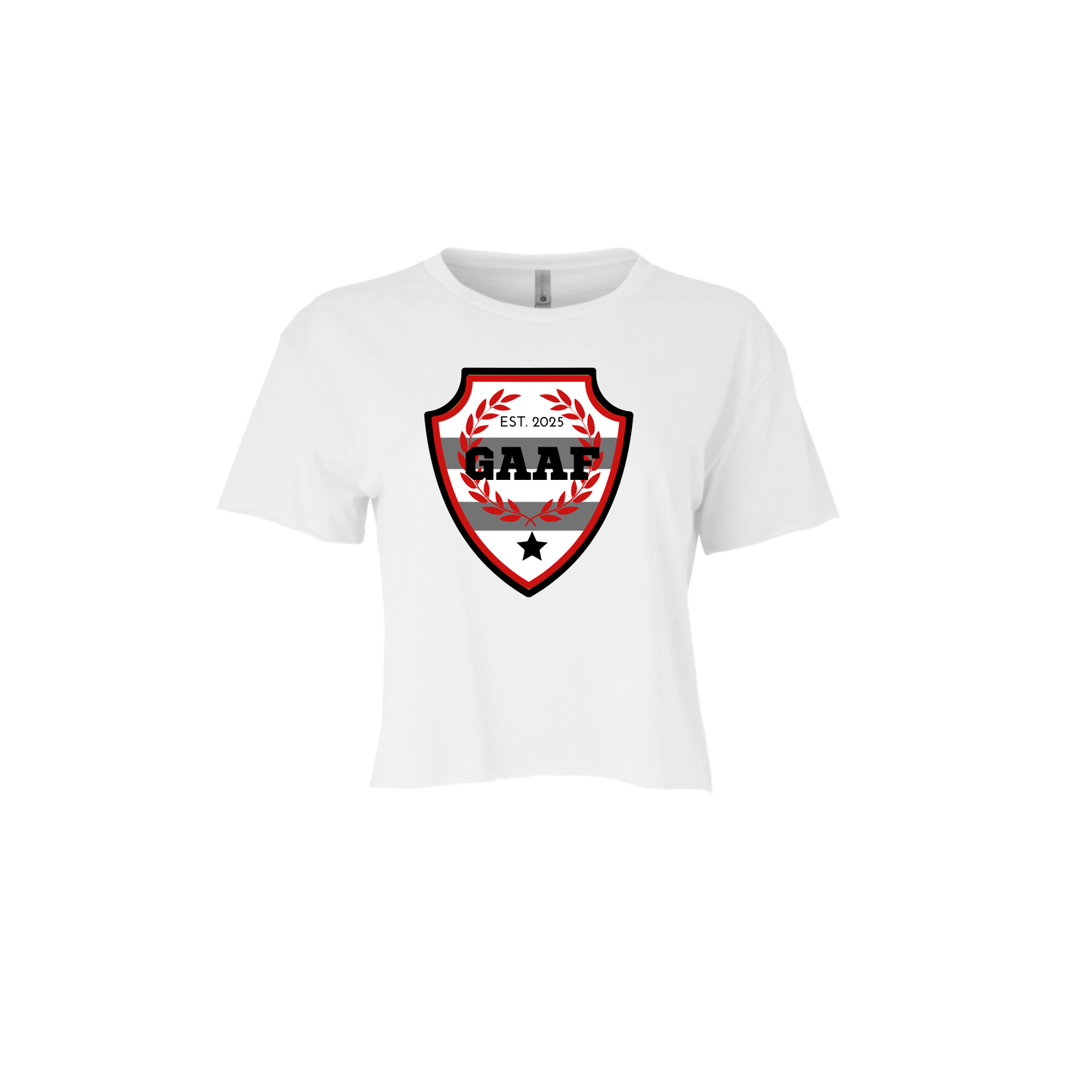 GEORGIA AS F | CROPPED T-SHIRT | RED AND BLACK CHIC LOVE