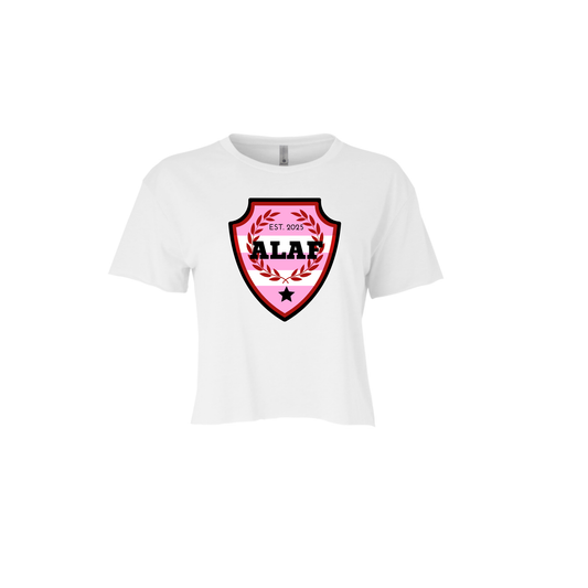 ALABAMA AS F | CROPPED T-SHIRT | CRIMSON AND WHITE CHIC LOVE