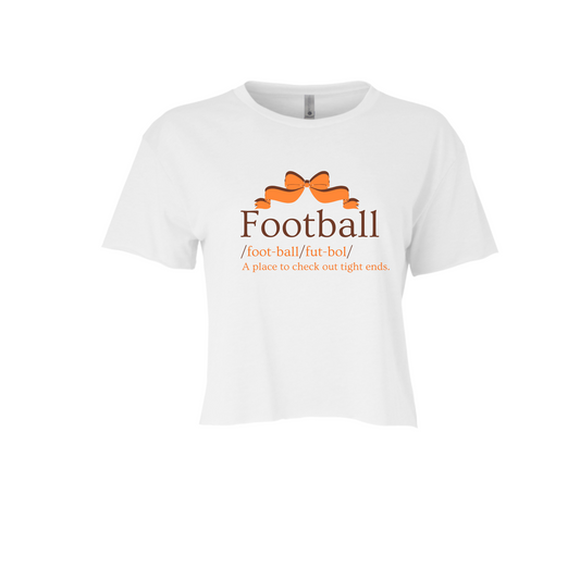 FOOTBALL DEF | CROPPED T-SHIRT | ORANGE CHIC LOVE
