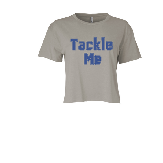 TACKLE ME | CROPPED T-SHIRT | BLUE AND RED CHIC LOVE